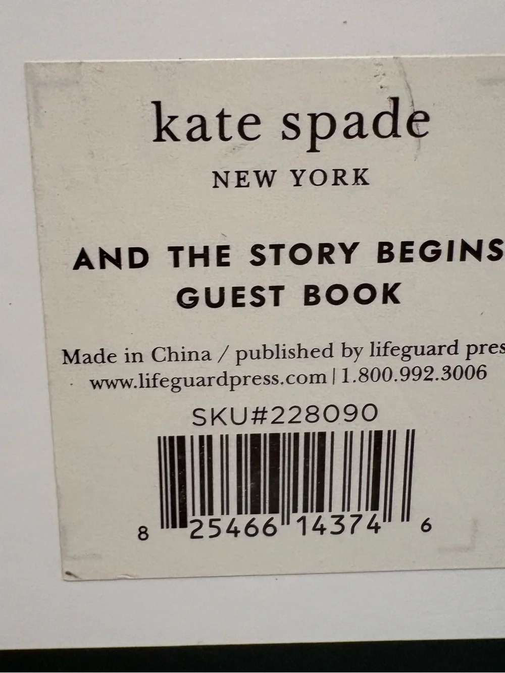 👰‍♀️👰‍♀️Kate Spade New York signature wedding guestbook- NEW